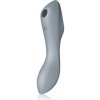 Satisfyer Curvy TRINITY 3 vibrátor so stimulátorom klitorisu Bluegrey 17.7 cm
