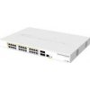MikroTik Cloud Router Switch CRS328-24P-4S+RM, 800MHz CPU, 512MB, 24xGLAN, 4xSFP+cage, ROS L5, PSU,1U Rackmount
