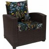 Golden Garden Podsedák na záhradný nábytok GG99 55/60/8cm + vankúš 55/50cm lúka