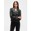 Dámska kožená bunda GAP čierna | biela XL GAP 1200148203779