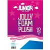 JUNIOR Jolly Foam Plush, dekoračná pena A4 2,3mm plyšová modrá (10ks)
