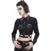 tričko gotický and punk DEVIL FASHION Black Čierna