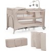 Kinderkraft | KINDERKRAFT - Cestovná postieľka JOY 2 s doplnkami béžová | AG0577