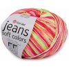 Pletacia priadza Jeans Soft Color 50 g - (61214) ružová malinová