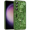 Techsuit Luxury Glitter MagSafe – puzdro na Samsung Galaxy S23 – tmavozelený
