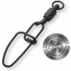Madcat Karabinka S Obratlíkom Stainless BB Swivels W Crossl Snap Black veľ.2 75 kg 3 ks