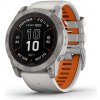 Garmin fenix 7X Pro Sapphire Solar, Titanium, Fog Gray/Ember Orange Band 010-02778-15