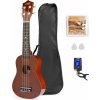 Max UKEY Set ukulele a príslušenstvo, hnedý