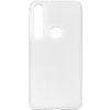 Púzdro FLEXmat Case Motorola One Macro biele