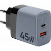 Adaptér Tactical GaN 45W sivy