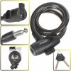 KELTIN K02303 Zámek na jízdní kolo, lanový, 12x800mm, zamykání na klíč