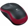 Logitech M185 - bezdrôtová myš - červená 910-002237
