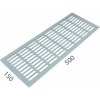 MPkovania SRL - ALFA vetracia mriežka 150 x 500 mm, 500 mm, 150 mm, STM - strieborná matná (C0)