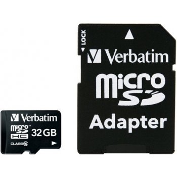 Verbatim microSDHC 32GB class 10 + adapter 44083