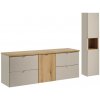 Comad Kúpeľňová zostava Viva Cashmere s doskou a skrinkami 160 cm kašmírová/dub coast evoke