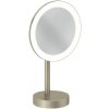 Kludi Vela R Kozmetické zrkadlo s LED osvetlením kefovaný nikel 58995N5F