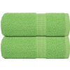 Hotelové uteráky, 2 ks, zelené, 30x50 cm, bavlna 100 %