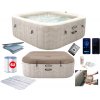 Intex Nafukovacia štvorcová hydromasážna jacuzzi pre 6 osôb 196x71 cm, prémiové príslušenstvo - INTEX 28472