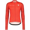 Pánsky cyklistický dres Scott Shirt M's RC Team 10 LS – Fiery Red / White