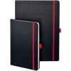 Zápisník CONCEPTUM Red Edition A5, linajkový čierno-červený Sigel