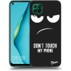Picasee silikónový čierny obal pre Huawei P40 Lite - Nesiahajte mi na telefón