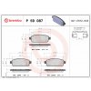 BREMBO Súprava brzdových doštičiek P 59 087