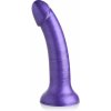 Strap U G-Tastic 17,8cm Metallic Silicone Dildo Purple