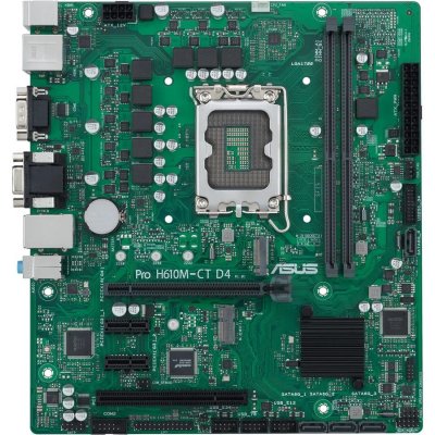 Asus PRO H610M-C D4-CSM Základná doska Socket Intel® 1700 Tvarový faktor Micro-ATX Čipová sada základnej dosky Intel® H610; 90MB1A30-M0EAYC