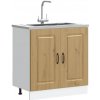 vidaXL Drezová základná skrinka Kalmar dub artisan 80x46x81,5 cm