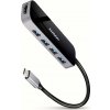 AXAGON HMC-6H4A, USB 3.2 Gen 1 hub, porty 4x USB-A, HDMI 4k/30Hz, PD 100W, kabel USB-C 20cm