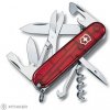 Victorinox Climber vreckový nôž, transparentná červená