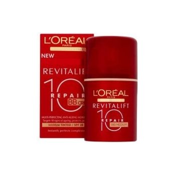 L'Oréal Paris Revitalift Repair 10 BB krém denný regeneračný krém SPF20 Medium Tinted 50 ml