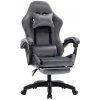 Kancelárske/herné kreslo, sivá, LOPES
