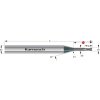 Karnasch 3065420100020 | Tvrdokovová mikro stopková fréza 1,00x2,0-40x4 mm, Z=2