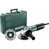 Metabo W 850-125 Set 603608510 - W 850-125 Set - Uhlová brúska, Kufor z umelej hmoty, s diamantovým rezným kotúčom