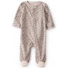 CARTER'S Overal na zips fleece Sleep & Play print Leopard dievča