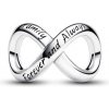 Pandora Strieborná korálka Nekonečno Forever & Always 793243C00
