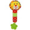 Baby Mix detská pískacia plyšová hračka s hrkálkou lev
