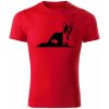 T-ričko Boston Terrier pánske tričko Farba trička: Červená, Veľkosť: XS