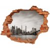 Fototapeta diera na stenu 3D Manhattan new york city 90x70 cm