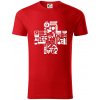 Zdravotné kríž veci - Tričko z organickej bavlny - 3XL ( Červená )