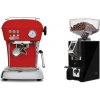 Ascaso Dream ONE, Love Red + Eureka Mignon Specialita Compatto, CR black