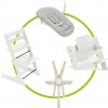 Akčný set STOKKE TRIPP TRAPP STOLIČKA White + Baby set + novorodenecká sada + pásy