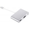 AppleKing redukcia 8pin Lightning male na HDMI/VGA/audio female pre iPhone / iPad - strieborná - možnosť vrátiť tovar ZADARMO do 30tich dní