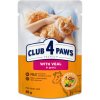 CLUB 4 PAWS Premium With veal in gravy. For adult cats 85 g