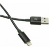 Kabel C-TECH USB 2.0 Lightning (IP5 a vyšší) nabíjecí a synchronizační kabel, 1m, černý CB-APL-10B