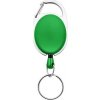 Roller klip, prívesok karabinka s navijakom a krúžkom, rôzne farby Zelená