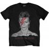 David Bowie Tričko Aladdin Sane Unisex Black 2XL