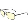 GUNNAR kancelárske/herné okuliare PINNACLES ONYX-SILVER jantárové sklá BLF 65 GUNNAR focus