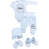Baby Nellys Súpravička do pôrodnice 5D Made with love modrá